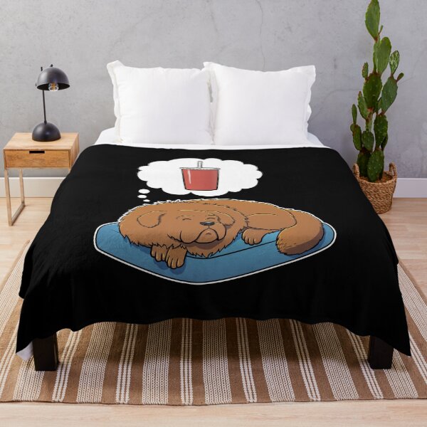 Item preview, Tibetan Mastiff dreaming about Soda designed and sold by DoggieDelights.