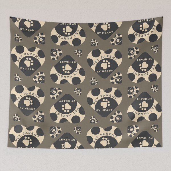 Item preview, Pet Parent By Heart in Cream and Grey Color designed and sold by iamKaye.
