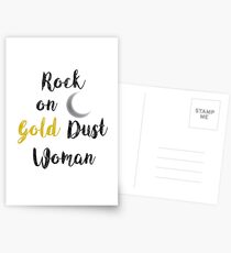 Rock On Gold Dust Woman Postcards