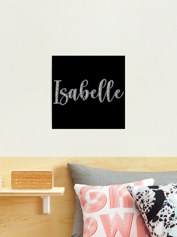 Isabelle name, Dalmatian pattern Isabelle first name