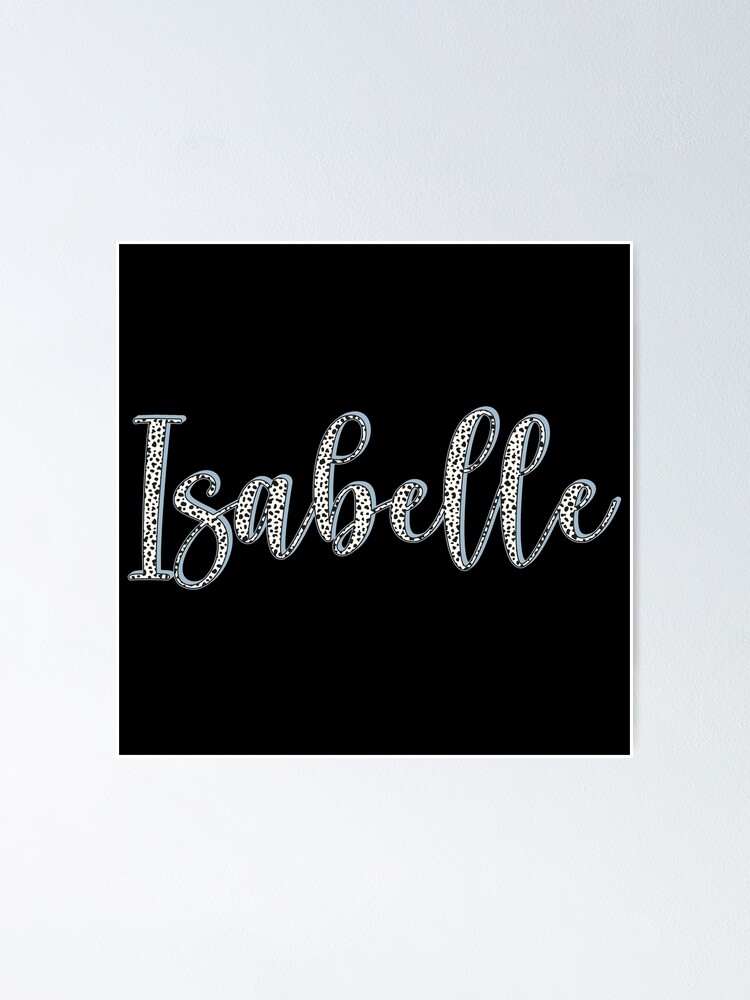 Isabelle name, Dalmatian pattern Isabelle first name