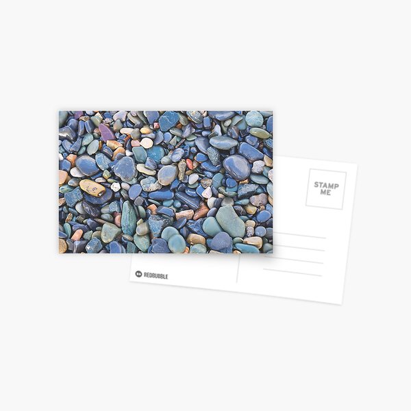 Wet Beach Stones Postcard