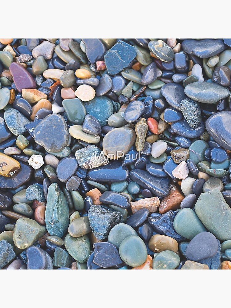 Thumbnail 3 of 3, Throw Pillow, Wet Beach Stones designed and sold by IAmPaul.