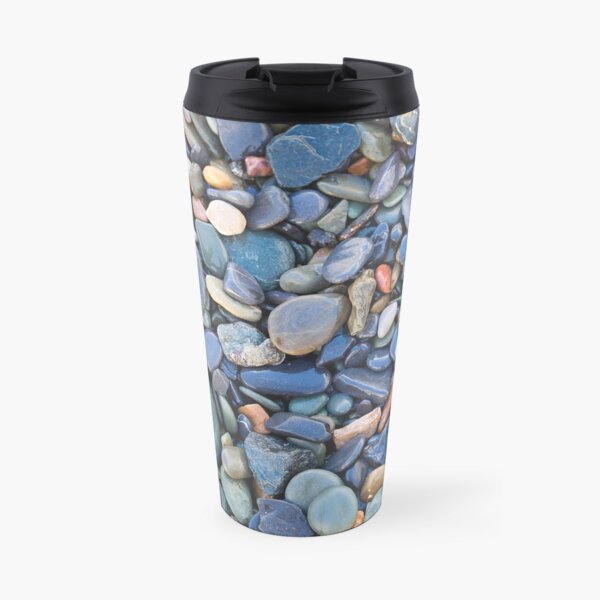 Wet Beach Stones Travel Mug