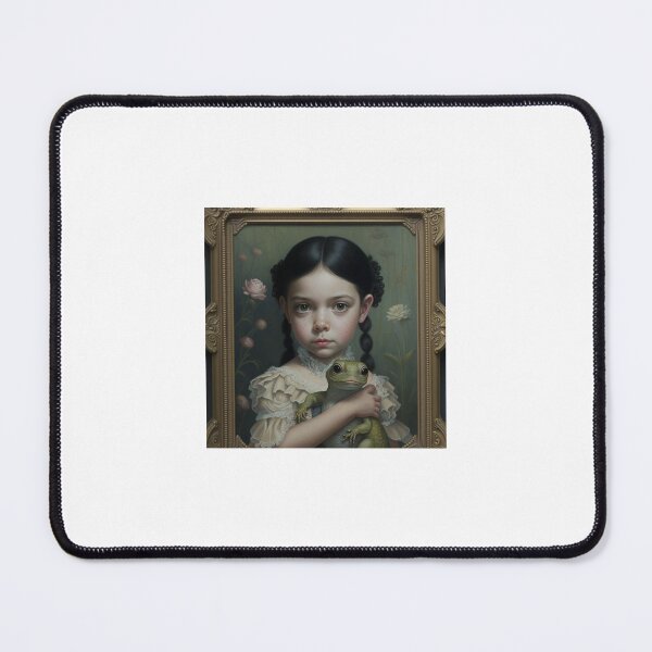 Item preview, Little girl with frog portrait designed and sold by Dark Fantasy Store.