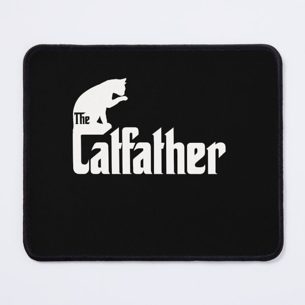 Item preview, The Catfather - white on black designed and sold by AntibodyDP7.