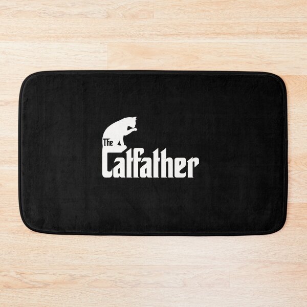 Item preview, The Catfather - white on black designed and sold by AntibodyDP7.