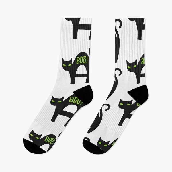 Item preview, Halloween scary black cat monogram letter A designed and sold by Arkadina.