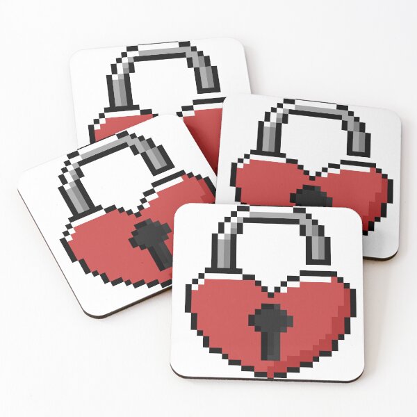 Item preview, Pixel Opened Padlock For Couples designed and sold by Pixelification.