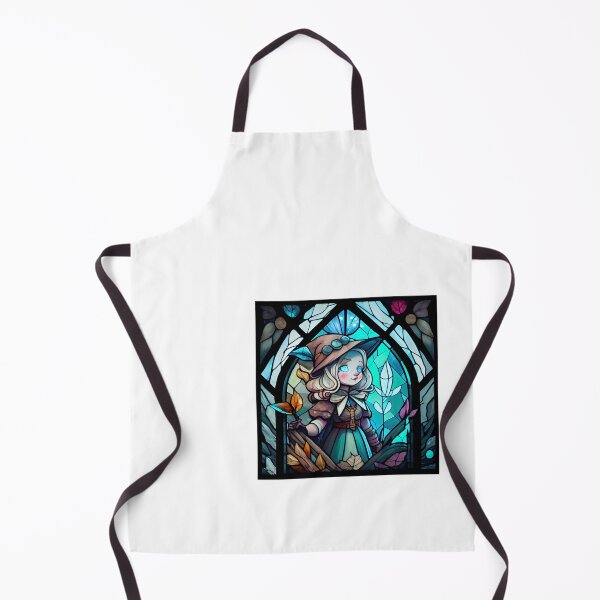 Item preview, Church glass art magic elf blonde with blue eyes designed and sold by Dark Fantasy Store.