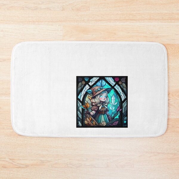 Item preview, Church glass art magic elf blonde with blue eyes designed and sold by Dark Fantasy Store.