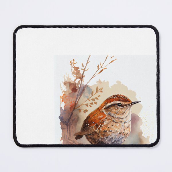 Item preview, Liitle brown bird water color designed and sold by Dark Fantasy Store.
