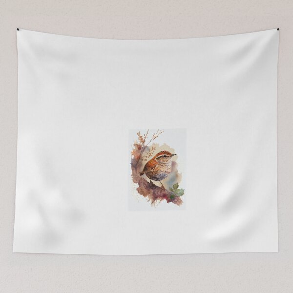 Item preview, Liitle brown bird water color designed and sold by Dark Fantasy Store.