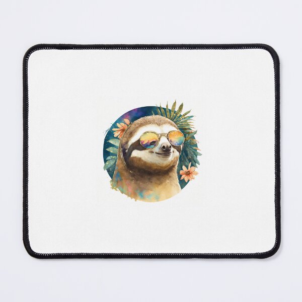 Item preview, Cool sloth in sunglasses water color designed and sold by Dark Fantasy Store.