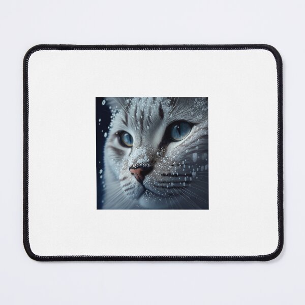 Item preview, white cat head with snow on it's nose with blue eyes designed and sold by Dark Fantasy Store.