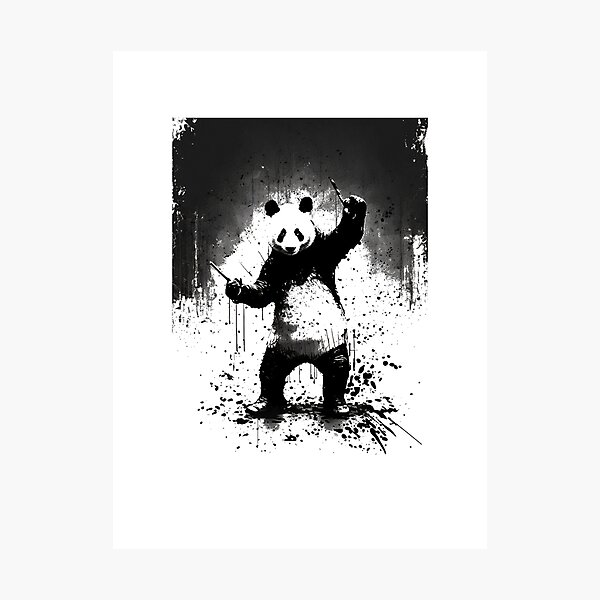 Funny Boxing Panda Animal Banksy - Canvas Wall Art Painting — Original Wall  Arts