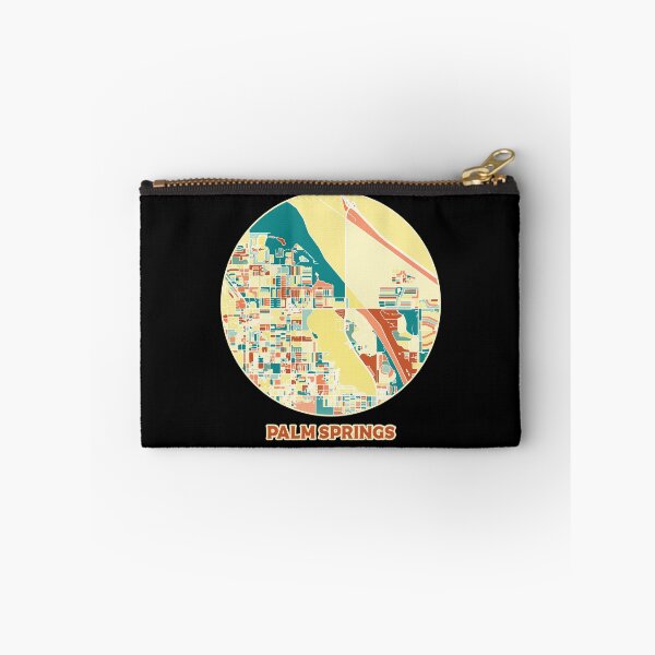 Item preview, Palm Springs California map in mozaique colors designed and sold by chrlalexandru.