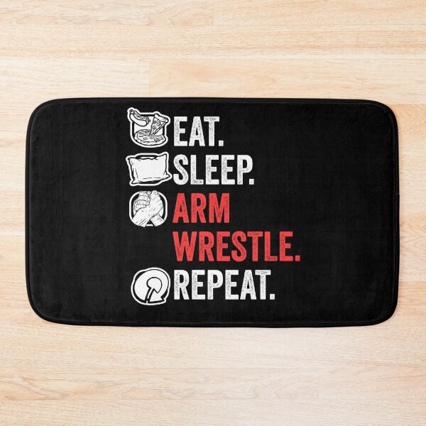 Item preview, Eat Sleep Arm Wrestle Repeat Awesome Arm Wrestling Champion designed and sold by Nessshirts.