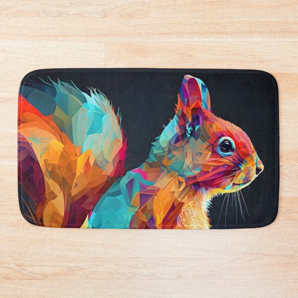 Item preview, A colorful squirrel designed and sold by Warehouse46.