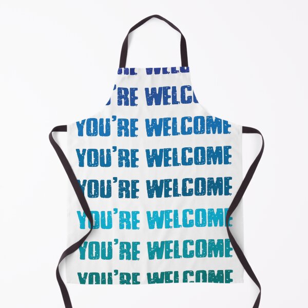 Item preview, YOU'RE WELCOME - TEXT IN SHADES OF BLUE AND GREEN designed and sold by scarabtees.