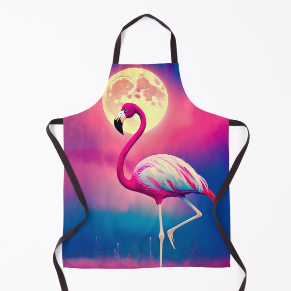 Item preview, Colorful Cute Pink Flamingo Bird Art designed and sold by Blok45.
