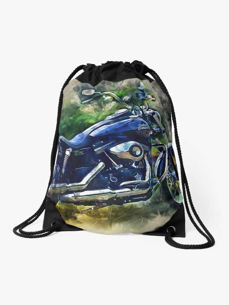harley davidson drawstring backpack