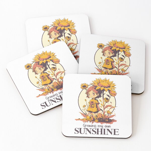 Item preview, "Growing My Own Sunshine", Cute Gardening Anime Style designed and sold by emmjott.