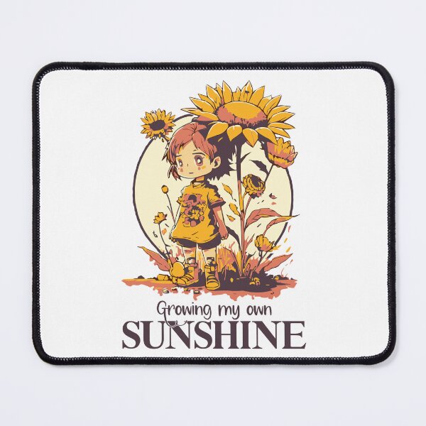 Item preview, "Growing My Own Sunshine", Cute Gardening Anime Style designed and sold by emmjott.