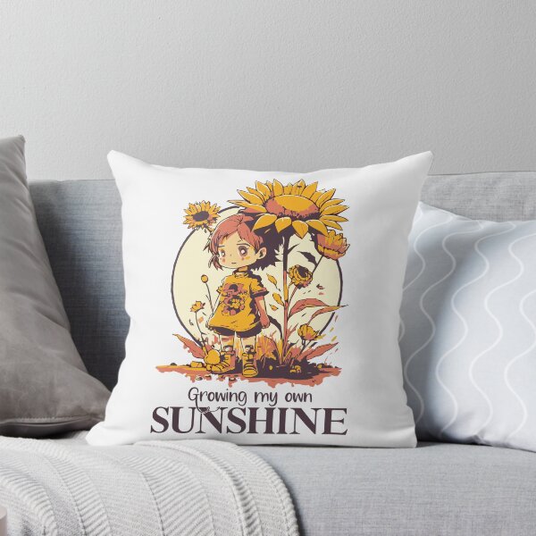 Item preview, "Growing My Own Sunshine", Cute Gardening Anime Style designed and sold by emmjott.