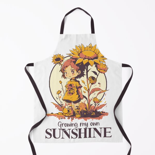 Item preview, "Growing My Own Sunshine", Cute Gardening Anime Style designed and sold by emmjott.