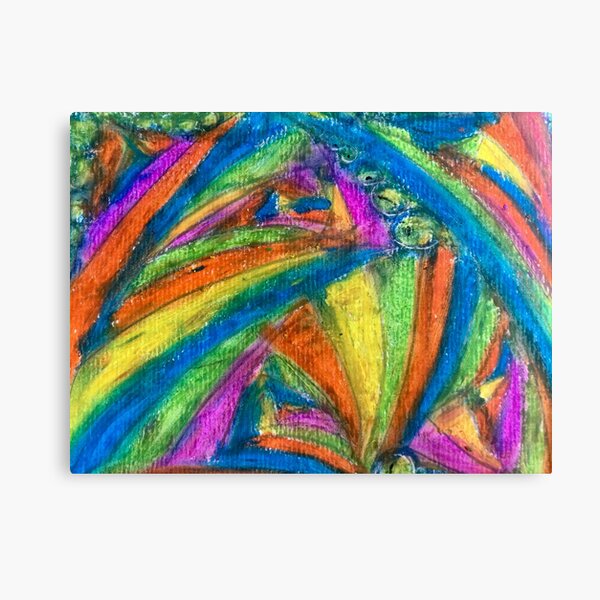 Colourful Oil Pastel Abstract Art