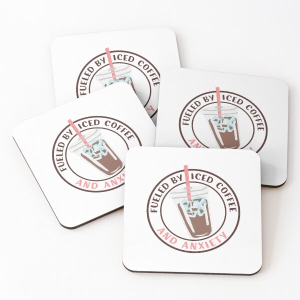 Item preview, Iced Coffee And Anxiety  designed and sold by zakariadesigner.