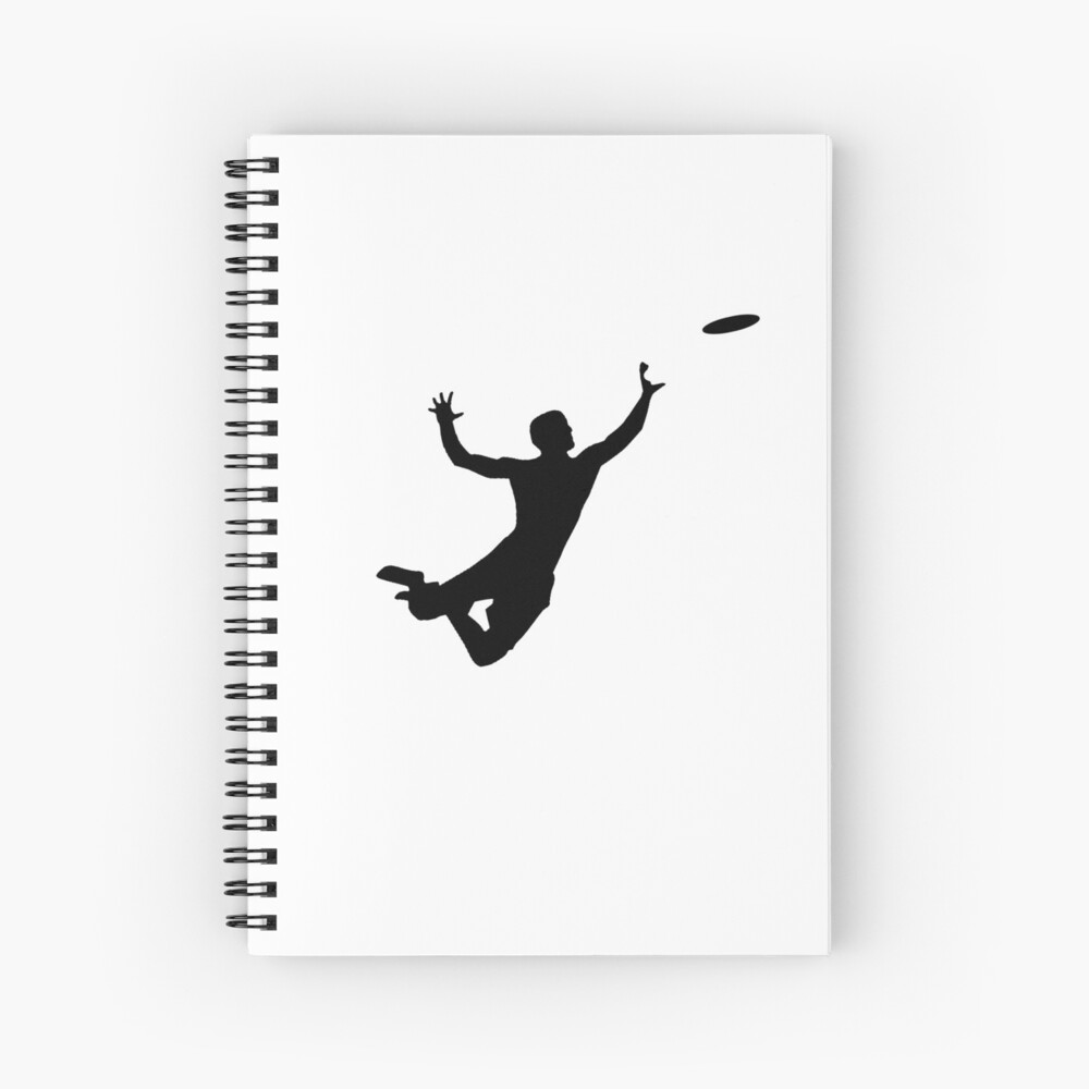 Ultimate Frisbee Silhouette  Frisbee Jumping Catch Poster for