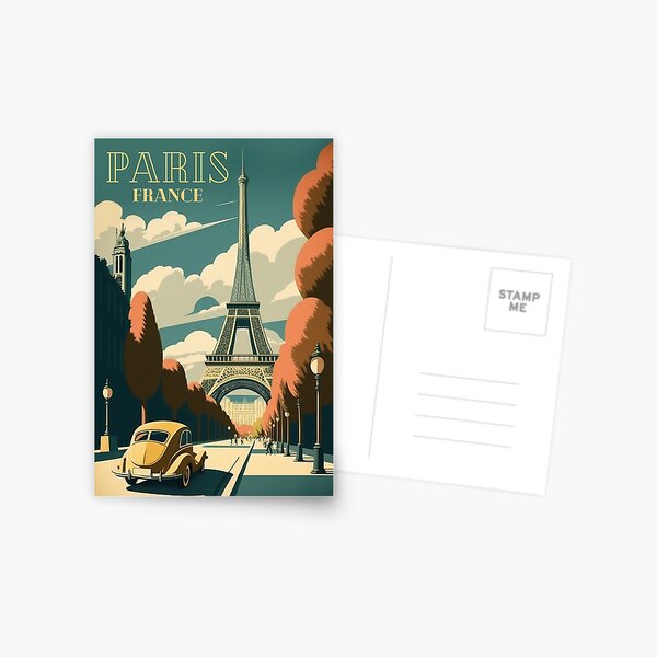 2 Postcards LAS VEGAS, NV ~Night/Day PARIS HOTEL CASINO Eiffel