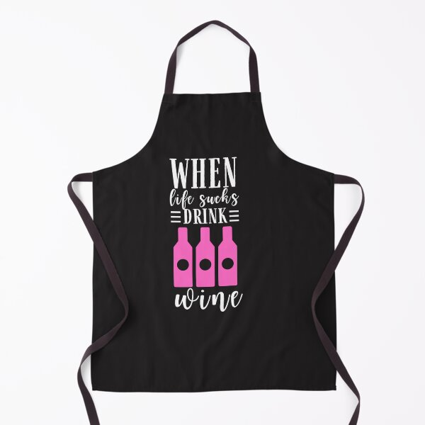 Item preview, When life sucks drink Wine Quote, Wine Lover Gift, Wine Drinker, Typography Quote, Alcohol Quotes designed and sold by thedazzlingmonk.