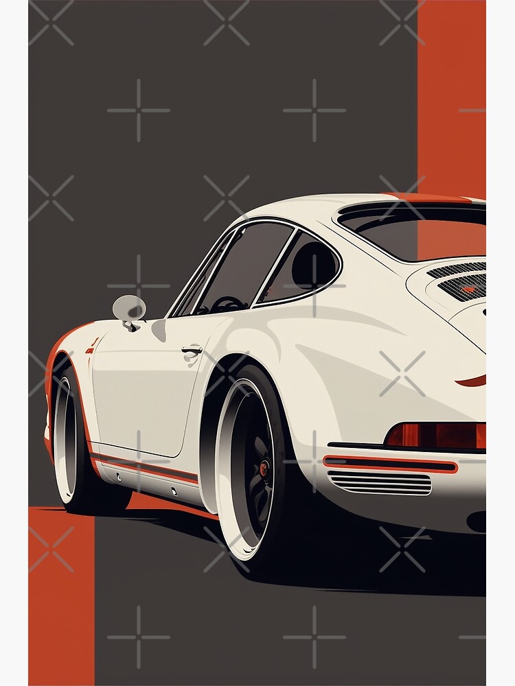 Thumbnail 3 of 3, Poster, vintage porsche designed and sold by AI-nspiration.
