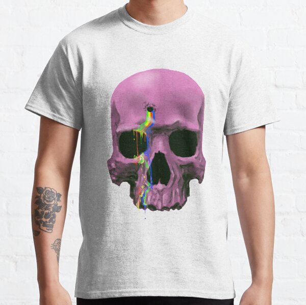 Rainbow drippin'skull Classic T-Shirt