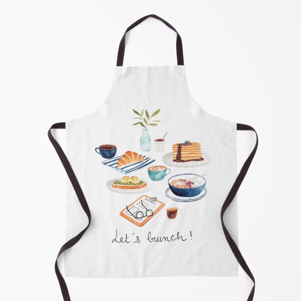 Item preview, Let's Brunch Illustrated Print. Pastel, Calligraphy, Breakfast, Kitchen Printable Wall Art designed and sold by peachcakecanvas.