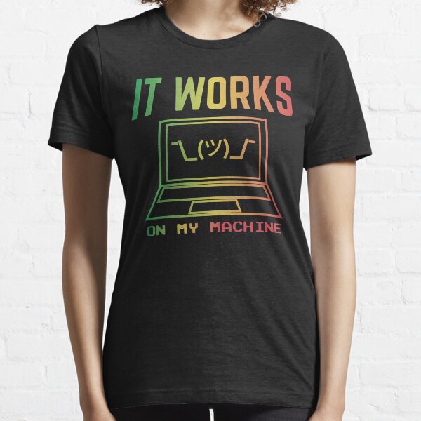 Item preview, It Works On My Machine Funny Programmer Excuse Reggae Design designed and sold by geeksta.