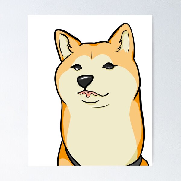 Artikelvorschau, Gerollte Zunge Shiba entworfen und verkauft von WingedMuffin.