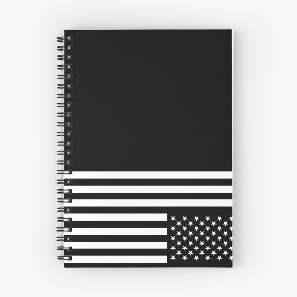 Artikelvorschau, Weiß auf schwarzer umgekehrter US-Flagge entworfen und verkauft von Studio Bankai.