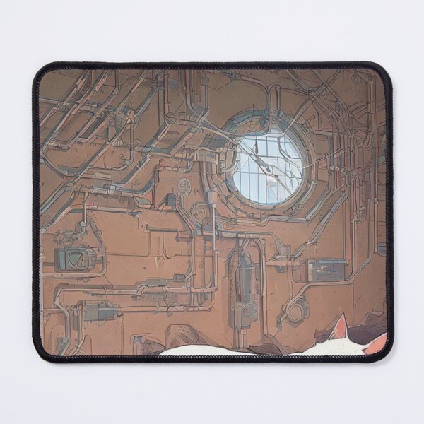 Item preview, Fox resting in a space warehouse - Cyberpunk designed and sold by joejiing.