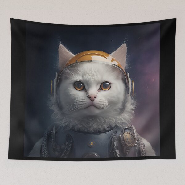 Item preview, Elegant and graceful cute Space Cat (model 2) designed and sold by glhphotography.