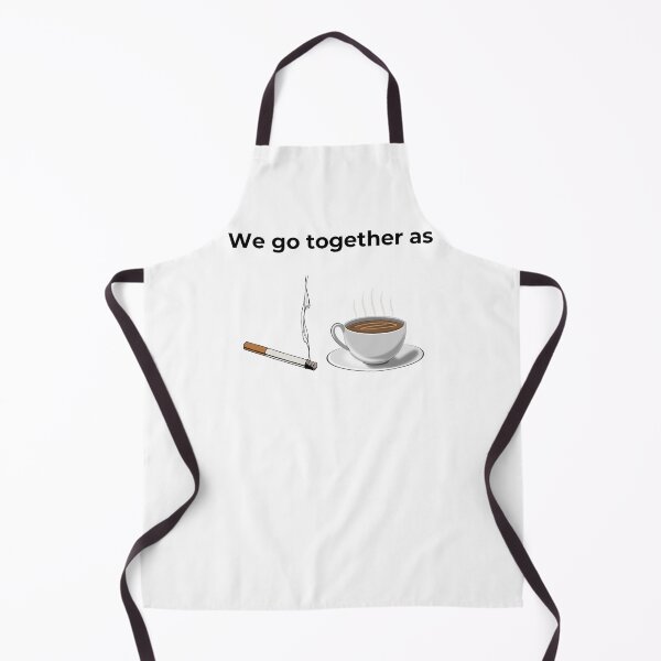 Item preview, We go Together as Cigarette and Coffee (white) designed and sold by ArtifyAvangard.