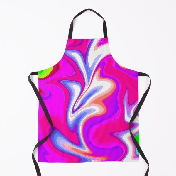 Item preview, Modern Swirl Abstract Pattern Neon Tones, Neon Green, Purple, White, Pink and Hot Pink Design designed and sold by theprintedclub.