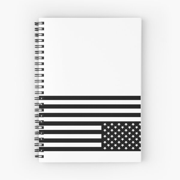 Artikelvorschau, Schwarz auf weiß, umgekehrte US-Flagge entworfen und verkauft von Studio Bankai.