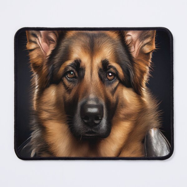 Item preview, German Shepherd wearing leather jacket - Dog Breed Portrait designed and sold by Nalaxation.