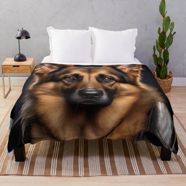 Item preview, German Shepherd wearing leather jacket - Dog Breed Portrait designed and sold by Nalaxation.