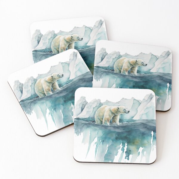 Item preview, Arctic white bear watercolor designed and sold by FT-concept.