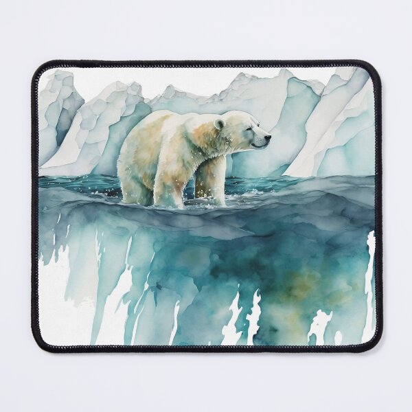 Item preview, Arctic white bear watercolor designed and sold by FT-concept.